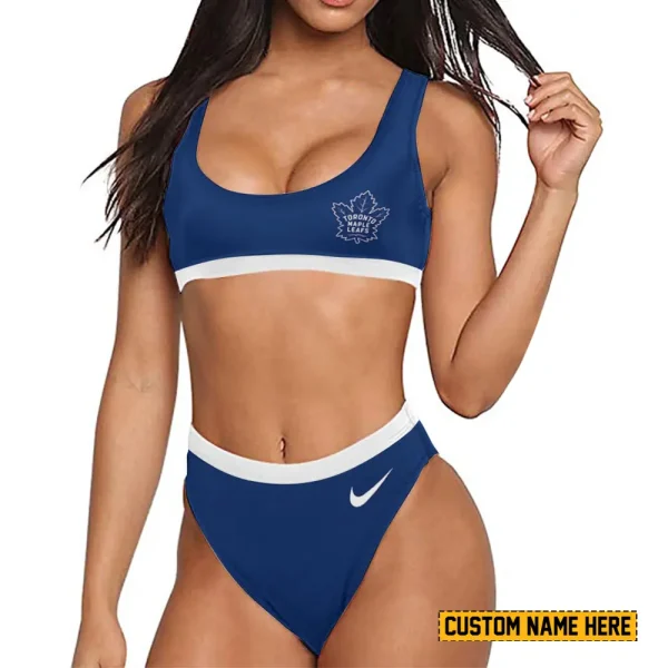 Toronto Maple Leafs Women's Sport Two-Piece Swimsuit New 2025 SPTSBNS047