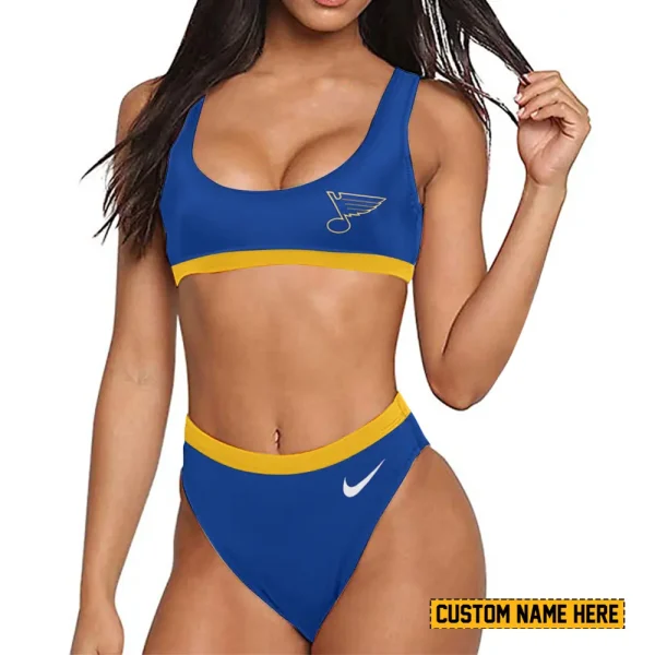 St. Louis Blues Women's Sport Two-Piece Swimsuit New 2025 SPTSBNS049