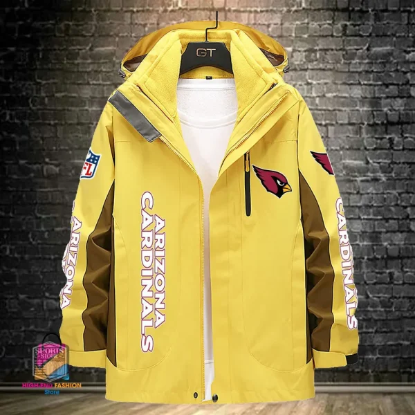 Arizona Cardinals Men's Fleece Suede Jacket PURSJ060 - Image 7
