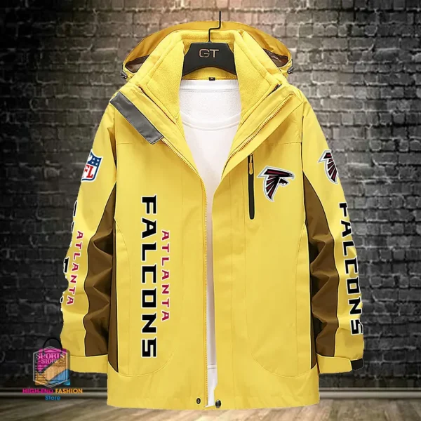 Atlanta Falcons Men's Fleece Suede Jacket PURSJ061 - Image 3