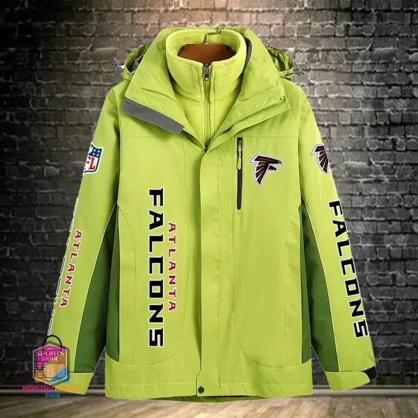 Atlanta Falcons Men's Fleece Suede Jacket PURSJ061 - Image 4