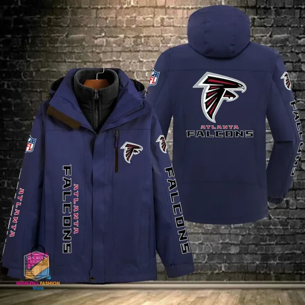 Atlanta Falcons Men's Fleece Suede Jacket PURSJ061 - Image 5