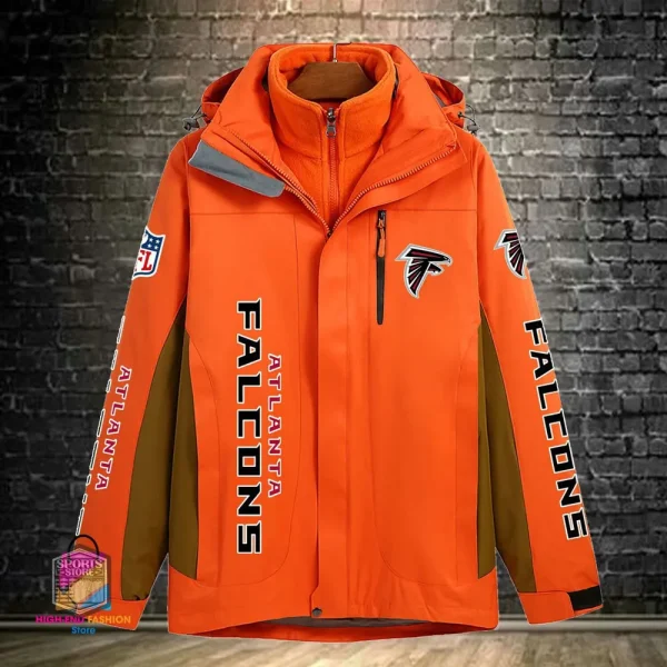Atlanta Falcons Men's Fleece Suede Jacket PURSJ061 - Image 6