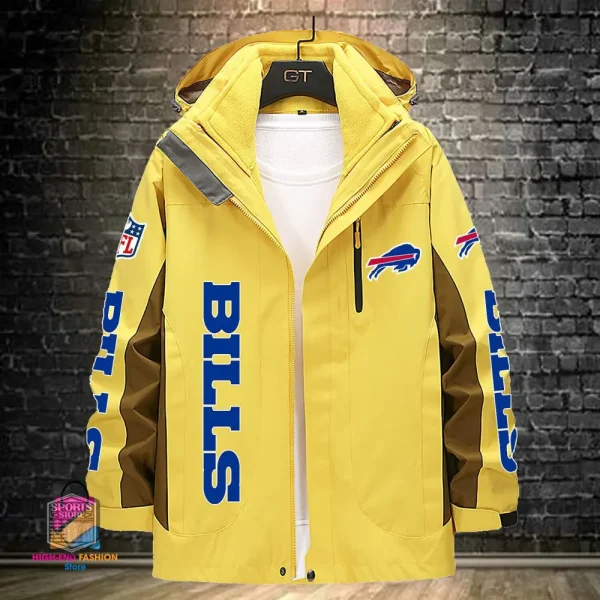 Buffalo Bills Men's Fleece Suede Jacket PURSJ063 - Image 4