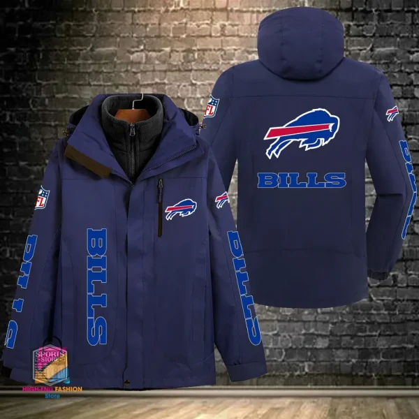 Buffalo Bills Men's Fleece Suede Jacket PURSJ063 - Image 6
