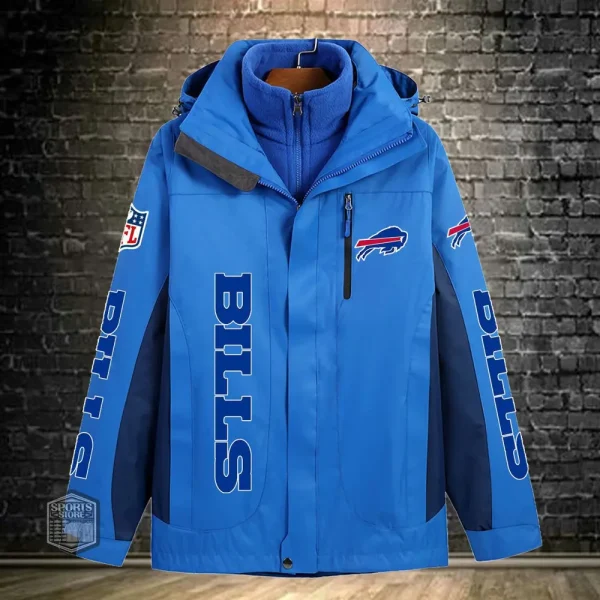 Buffalo Bills Men's Fleece Suede Jacket PURSJ063