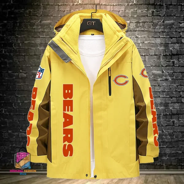 Chicago Bears Men's Fleece Suede Jacket PURSJ065 - Image 4