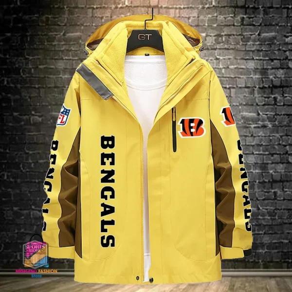 Cincinnati Bengals Men's Fleece Suede Jacket PURSJ066