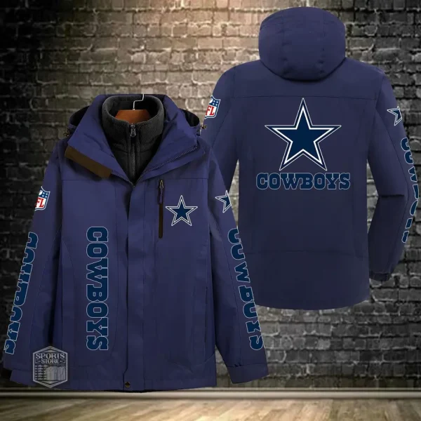 Dallas Cowboys Men's Fleece Suede Jacket PURSJ068