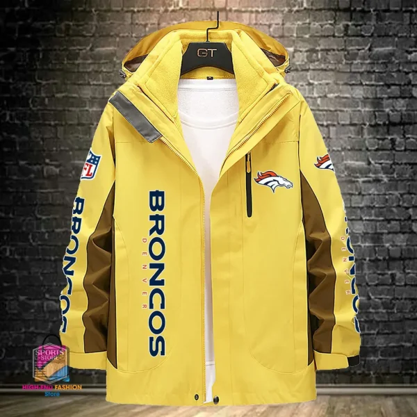Denver Broncos Men's Fleece Suede Jacket PURSJ069 - Image 3