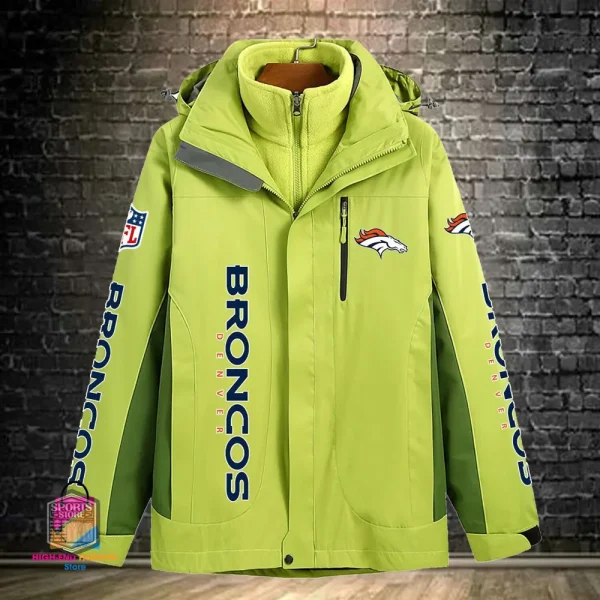 Denver Broncos Men's Fleece Suede Jacket PURSJ069 - Image 4