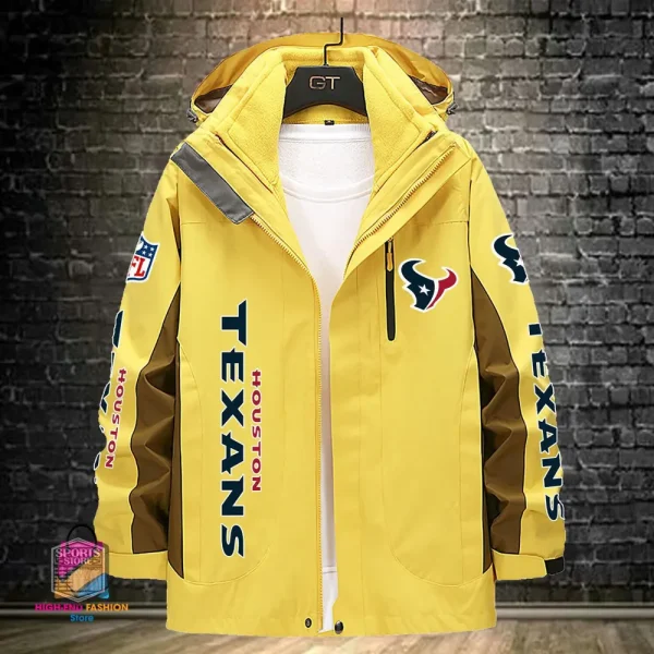 Houston Texans Men's Fleece Suede Jacket PURSJ072 - Image 5