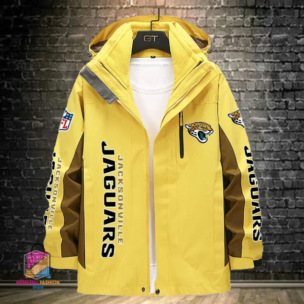 Jacksonville Jaguars Men's Fleece Suede Jacket PURSJ074 - Image 2