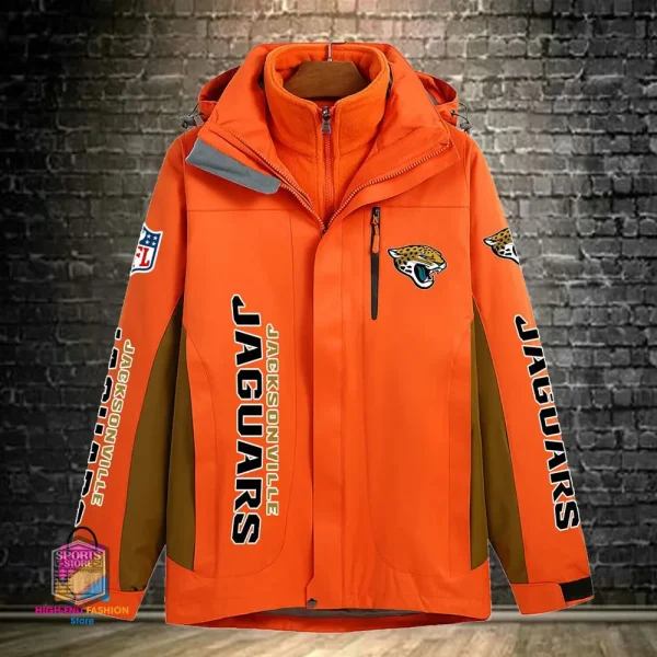 Jacksonville Jaguars Men's Fleece Suede Jacket PURSJ074 - Image 4