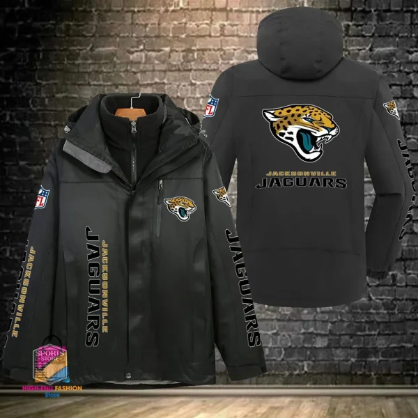 Jacksonville Jaguars Men's Fleece Suede Jacket PURSJ074 - Image 5