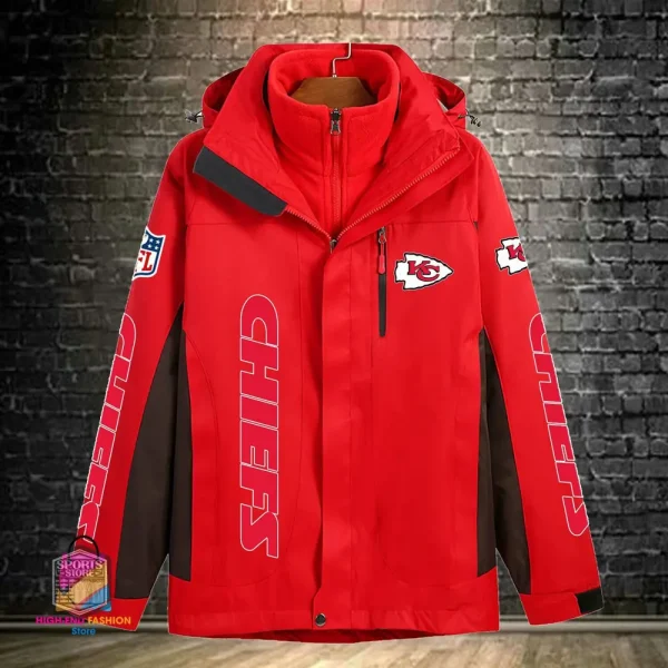 Kansas City Chiefs Men's Fleece Suede Jacket PURSJ075