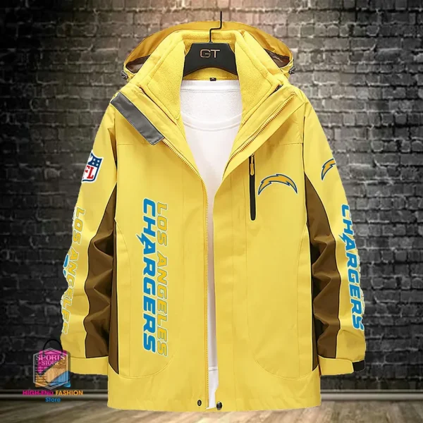Los Angeles Chargers Men's Fleece Suede Jacket PURSJ076