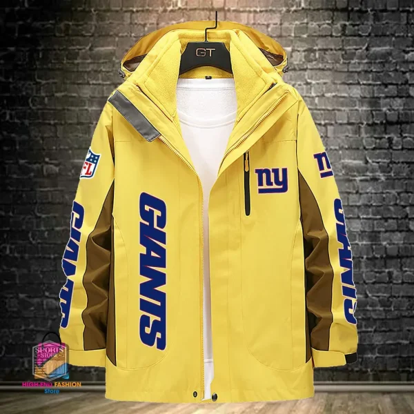 New York Giants Men's Fleece Suede Jacket PURSJ082 - Image 4
