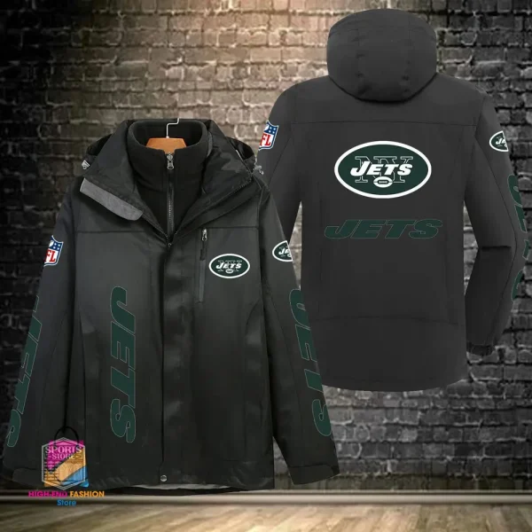 New York Jets Men's Fleece Suede Jacket PURSJ083 - Image 2