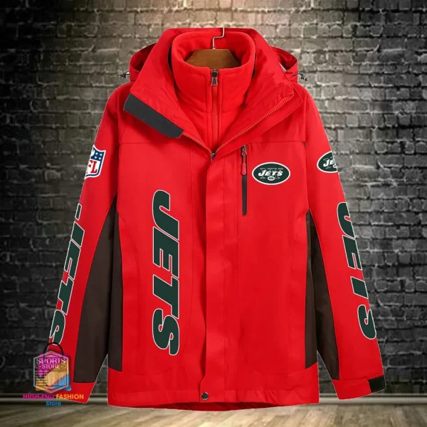 New York Jets Men's Fleece Suede Jacket PURSJ083 - Image 3