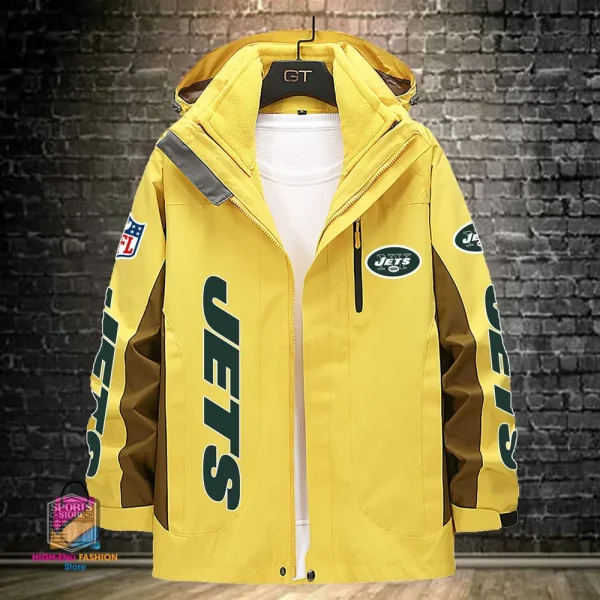 New York Jets Men's Fleece Suede Jacket PURSJ083 - Image 4