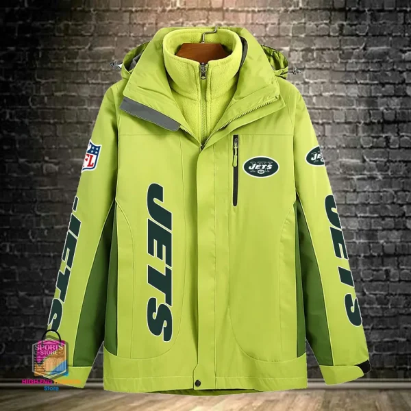 New York Jets Men's Fleece Suede Jacket PURSJ083