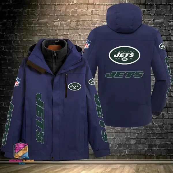 New York Jets Men's Fleece Suede Jacket PURSJ083 - Image 5