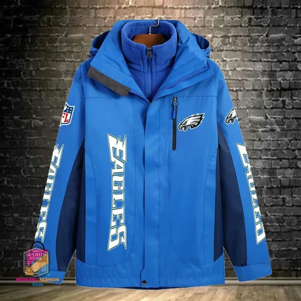 Philadelphia Eagles Men's Fleece Suede Jacket PURSJ085