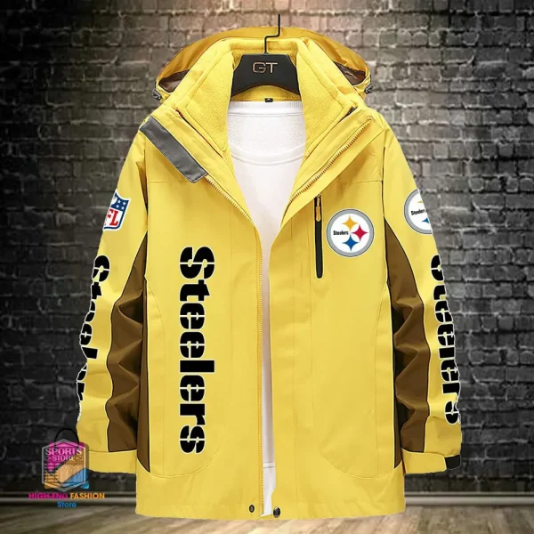 Pittsburgh Steelers Men's Fleece Suede Jacket PURSJ086