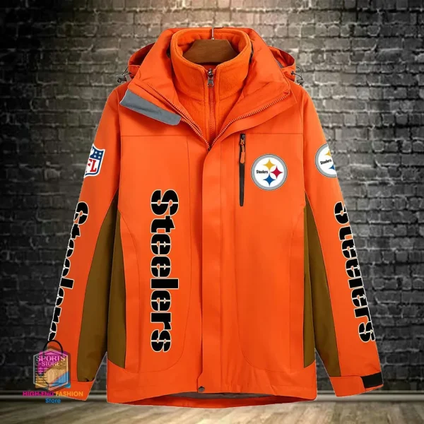 Pittsburgh Steelers Men's Fleece Suede Jacket PURSJ086 - Image 6