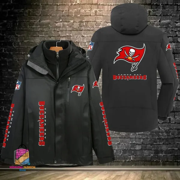 Tampa Bay Buccaneers Men's Fleece Suede Jacket PURSJ089 - Image 2