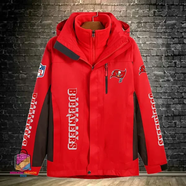Tampa Bay Buccaneers Men's Fleece Suede Jacket PURSJ089