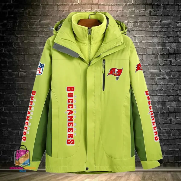 Tampa Bay Buccaneers Men's Fleece Suede Jacket PURSJ089 - Image 4