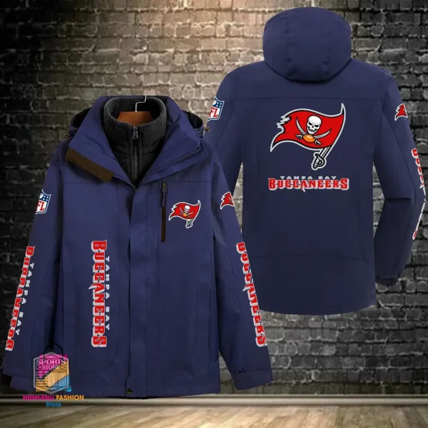 Tampa Bay Buccaneers Men's Fleece Suede Jacket PURSJ089 - Image 5