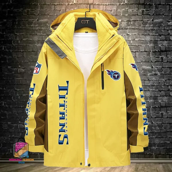 Tennessee Titans Men's Fleece Suede Jacket PURSJ090 - Image 4