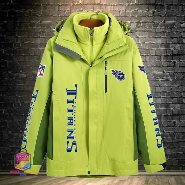 Tennessee Titans Men's Fleece Suede Jacket PURSJ090 - Image 5