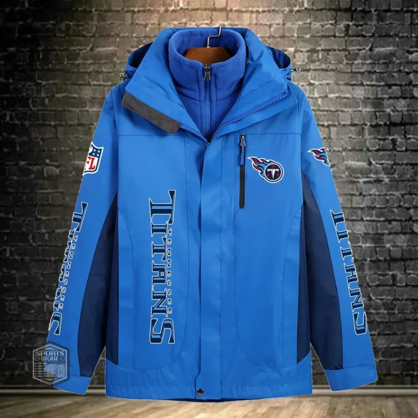 Tennessee Titans Men's Fleece Suede Jacket PURSJ090