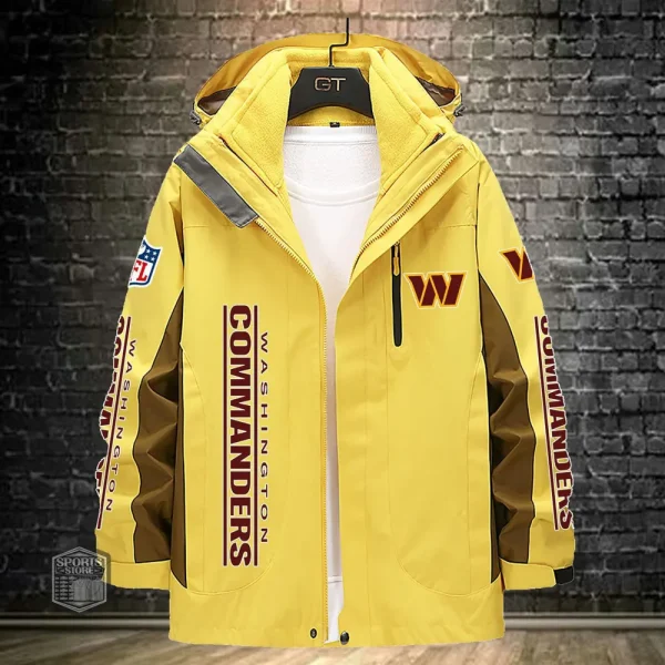 Washington Commanders Men's Fleece Suede Jacket PURSJ091
