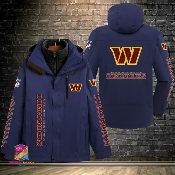 Washington Commanders Men's Fleece Suede Jacket PURSJ091 - Image 5