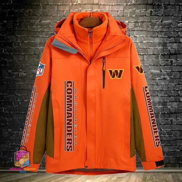Washington Commanders Men's Fleece Suede Jacket PURSJ091 - Image 6