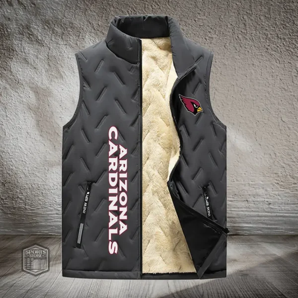 Arizona Cardinals Lined Outdoor Sports Business Vest PURVETA160