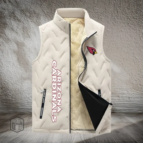 Arizona Cardinals Lined Outdoor Sports Business Vest PURVETA160 - Image 2