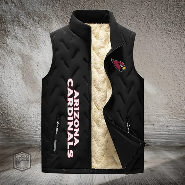Arizona Cardinals Lined Outdoor Sports Business Vest PURVETA160 - Image 3