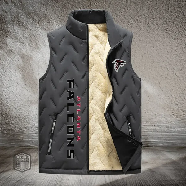 Atlanta Falcons Lined Outdoor Sports Business Vest PURVETA161 - Image 2