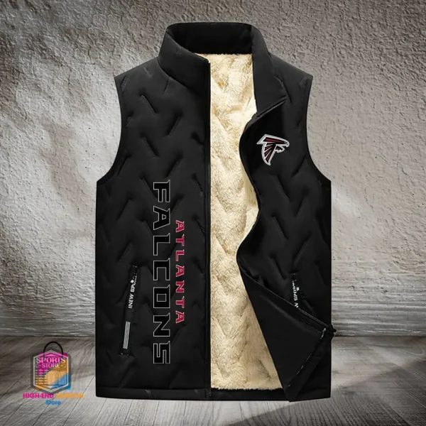 Atlanta Falcons Lined Outdoor Sports Business Vest PURVETA161 - Image 3