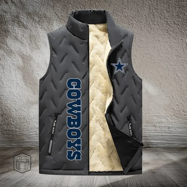 Dallas Cowboys Lined Outdoor Sports Business Vest PURVETA168 - Image 2