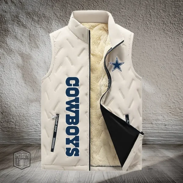 Dallas Cowboys Lined Outdoor Sports Business Vest PURVETA168