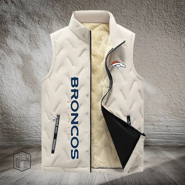 Denver Broncos Lined Outdoor Sports Business Vest PURVETA169 - Image 2