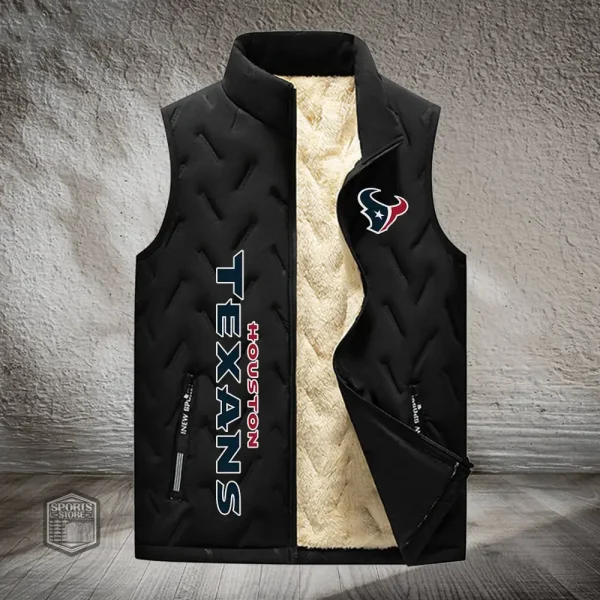 Houston Texans Lined Outdoor Sports Business Vest PURVETA172 - Image 3