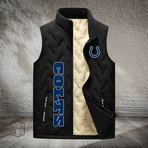 Indianapolis Colts Lined Outdoor Sports Business Vest PURVETA173